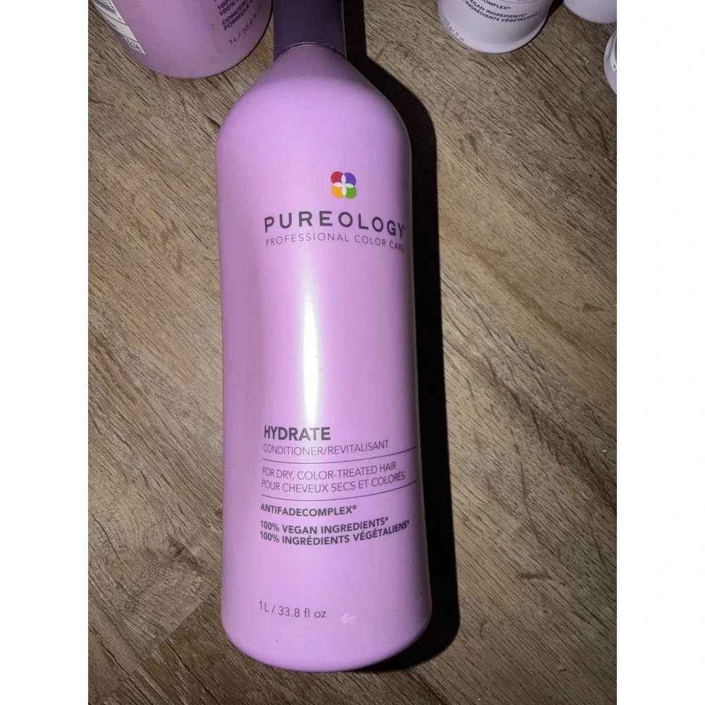 Pureology Hydrate Conditioner hair Care Antifade Complex Vegan 1 liter 33.8 oz